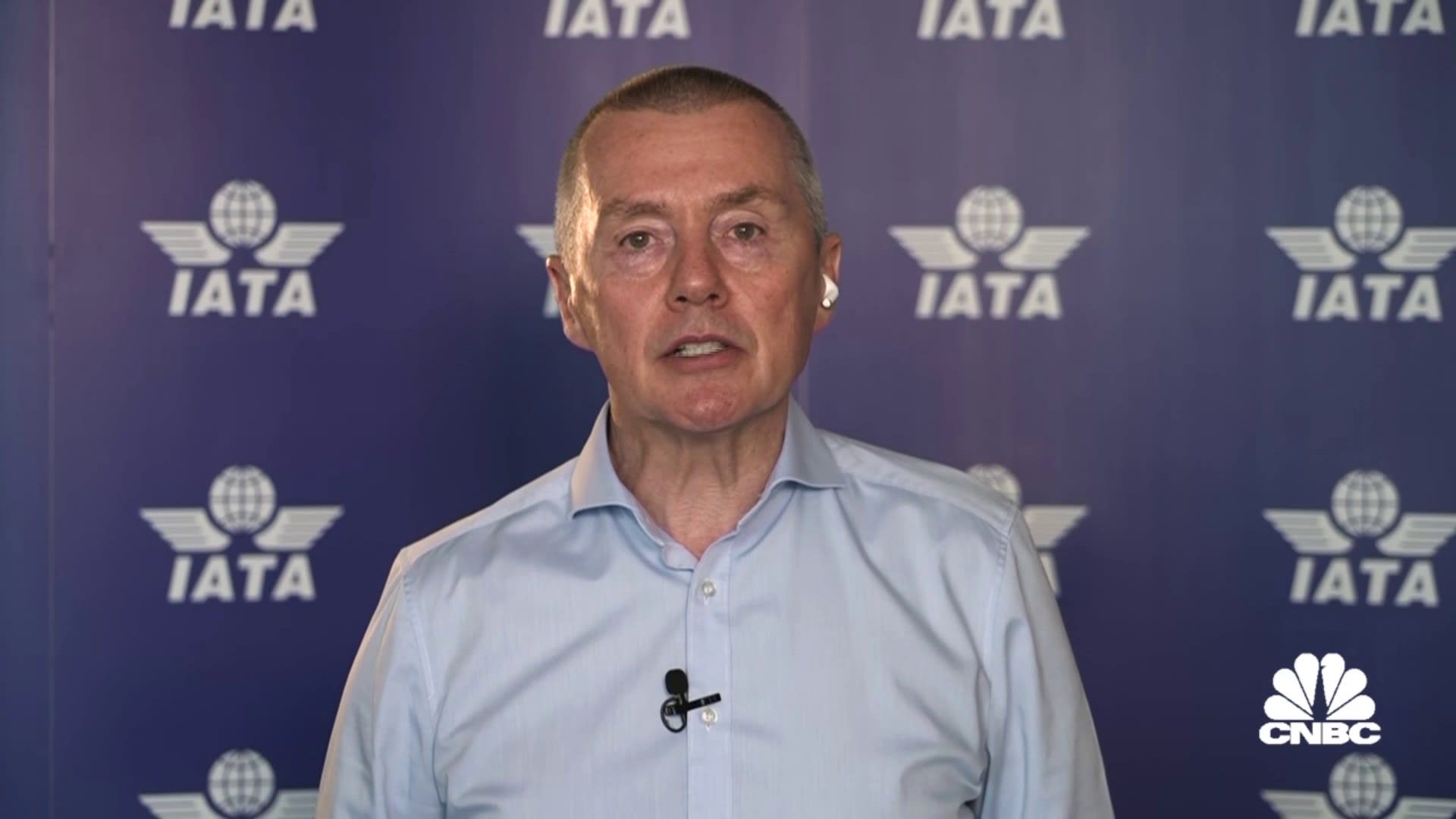 Aviation recovery is at about 90% compared to 2019, IATA director general says