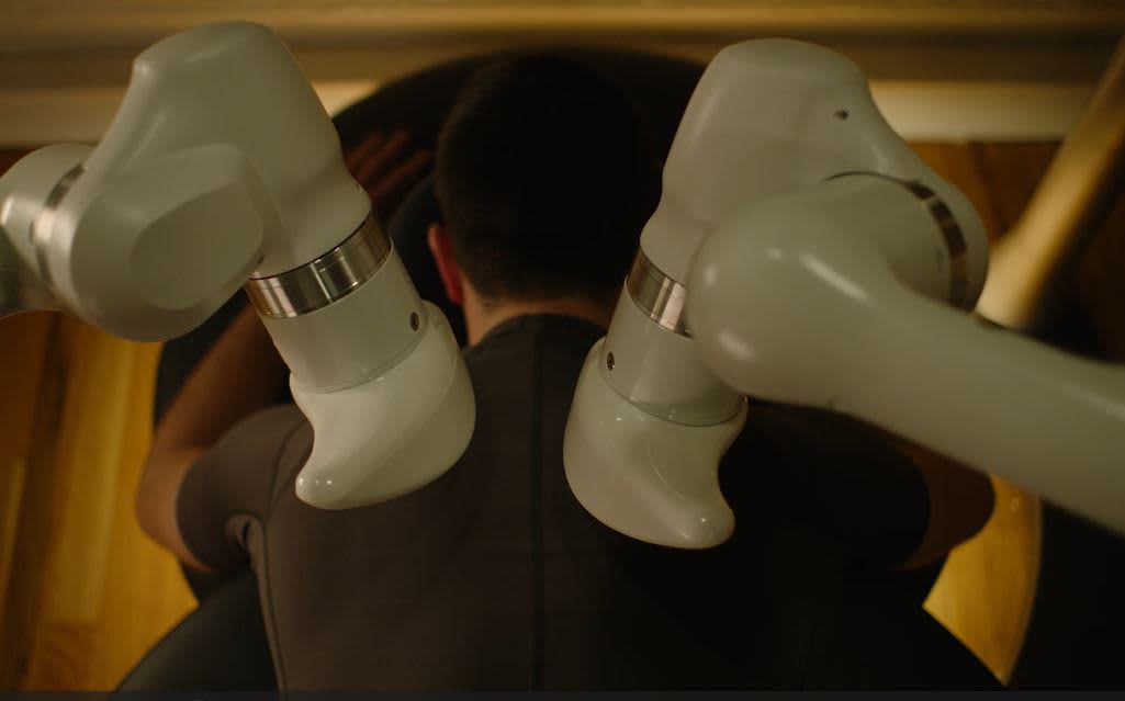 Watch how a robot gives a massage